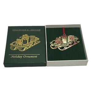 2010 Childs Sled Holiday Brass Ornament Collector’s Edition Sometimes Life Needs